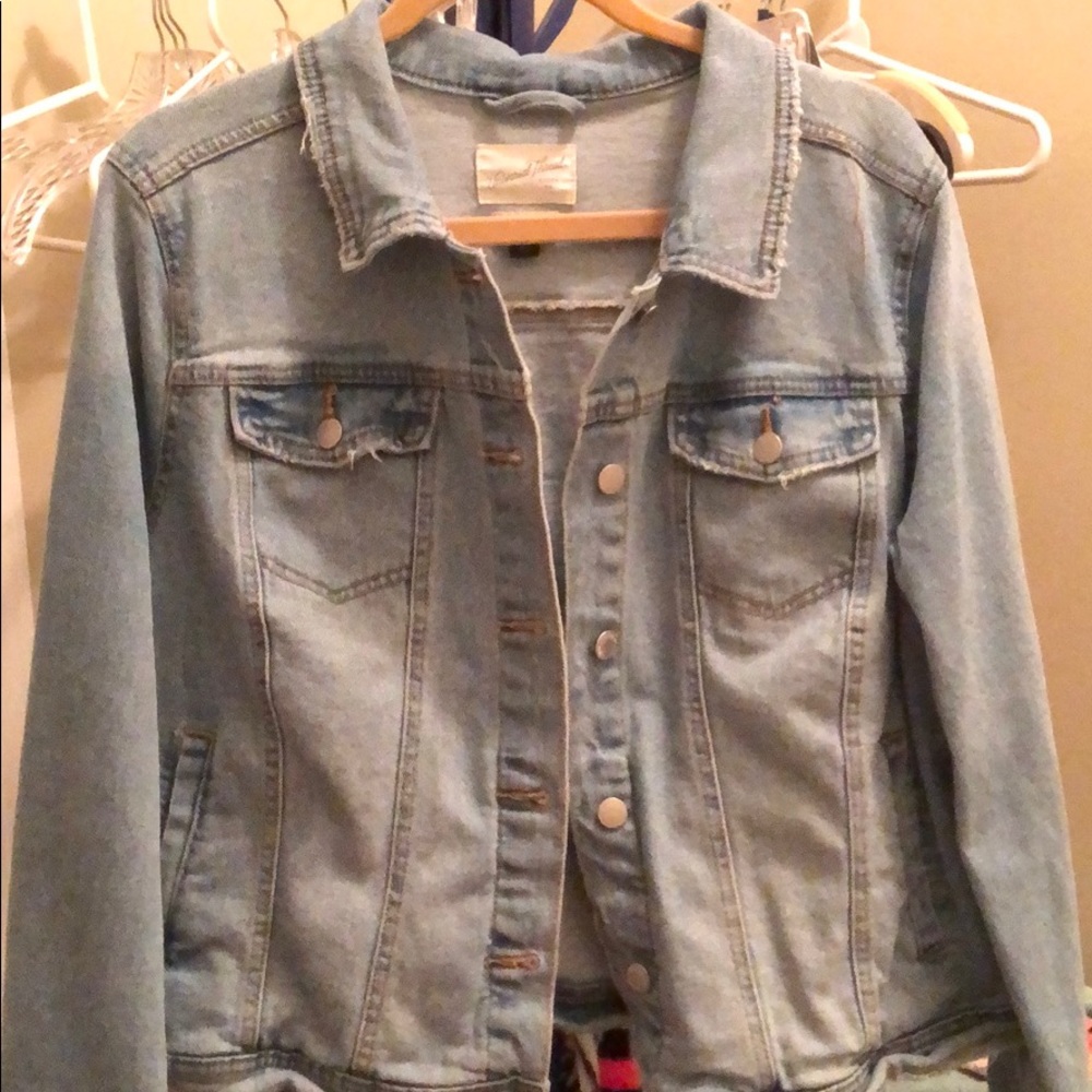 Oversized denim jacket